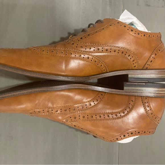 Primmark Brown Leather Oxfords - Picture 3 of 5